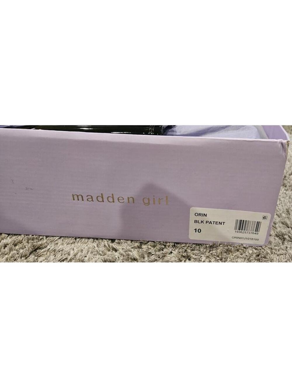 Madden Girl Orin Black Patent Leather Over The Knee Boots Size 10 - Picture 2 of 8